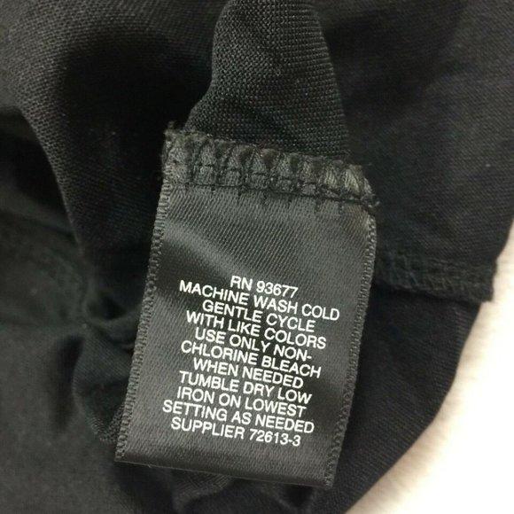 Liz Claiborne Petite Black Floral Short Sleeve Top PXXL - Picture 8 of 8